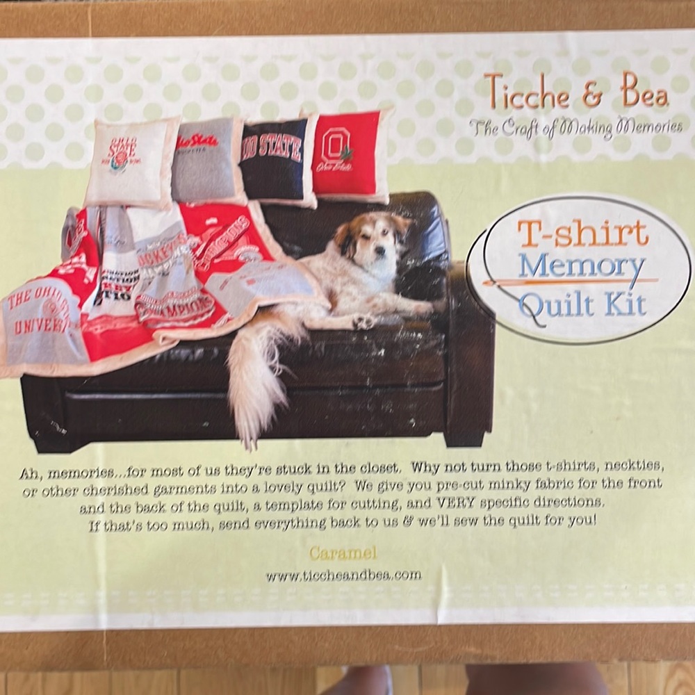 T shirt Memory Quilt Kit-brand new! 🏅